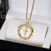 Fashion Personality Thorn Cross Creative Pendant Necklace Jewelry_ipsvogv.com