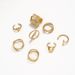New Geometric Arrow Wide With Striking Pattern Personalized Cross Ring Set Of 8_ipsvogv.com