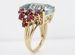 Sanjie Sea Blue Moissanite Ring Alloy Gold Plated Ethnic Style Jewelry Inlaid With Red Corundum Handmade_ipsvogv.com