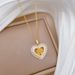【 】 Love Rose Shell Luxury Charm Gorgeous Full Diamond Necklace Women's Versatile Clavicle Titanium Steel Chain_ipsvogv.com
