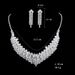 Ladies' Jewelry ANGELIC WINGS 563 - Crystal Wing Bridal Jewelry Set (Exaggerated Elegance Necklace)_ipsvogv.com