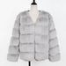 Women's Clothing warm plush coat fur coat jacket_ipsvogv.com