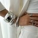 Fashion Ins Metal Smooth Wide Personalized Geometric Thread Spring Buckle Bracelet_ipsvogv.com