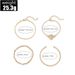 New Combination Personality Golden Bee Fried Dough Twists Box Chain Bracelet 4 Piece Set_ipsvogv.com