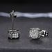 Cao Shi Full Diamond Hip Hop Men's With Micro Inlaid Zircon Electroplated Round Earrings_ipsvogv.com