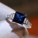 handsome Powerful And Men's Blue Natural Ring Block New Creative Silver Hainan Women's Diamond_ipsvogv.com