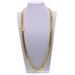 Hip Hop Rap Gold Plated Bracelet Encryption Chain Cuban Men's Necklace_ipsvogv.com