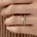New Gold Zircon Ring With High-end Commuting And Simple Three Piece Set For Women_ipsvogv.com