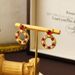 Fashionable geometric pearl for women, light luxury, high-end feel, red earrings, simple and versatile Chinese earrings_ipsvogv.com