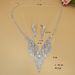 Exquisite Diamond-like Tassel Necklace - 3-Piece Clavicle Jewelry Set For Women, Silver Plated_ipsvogv.com