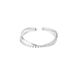 Minimalist Pearl Jewelry With An Open Facing Plain Girls' Ins Style Food Ring, Tail Ring_ipsvogv.com