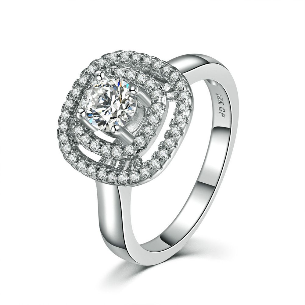 Hollow female ring zircon micro inlaid real gold plated jewelry_ipsvogv.com