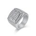 HIPHOP titanium steel King ring plated with K gold and diamond domineering trendy brand full diamond niche personality ring_ipsvogv.com