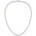 Tennis Necklace Three-Prong Single Row 4mm Zircon Chain Jewelry Unisex Hip-Hop Accessories Niche Design_ipsvogv.com