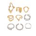Women’s Jewelry Set Fashion Women's Open Adjustable Ring Personality Geometric Niche Design Ring Versatile Hand Jewelry_ipsvogv.com