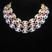 Hip Hop New Necklace Full Of Diamonds And Three Color Coffee Bean Charm Pendant Jewelry_ipsvogv.com