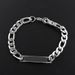 Exquisite Hip-Hop Men's Stainless Steel Simple Style Smooth Curved Tag Personalized Women's Bracelet_ipsvogv.com