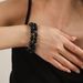 Hot Sale Handmade Natural Volcanic Stone Snowflake Stone Bead Bracelet Men Retro 10/8mm Elastic Bead Couple Bracelet_ipsvogv.com