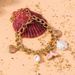 Mermaid Tail Set Beach Shell Pearl Jewelry Bracelet_ipsvogv.com