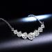 Live streaming new simulation moissanite seven star necklace, collarbone chain, straight row pendant, headwear for_ipsvogv.com