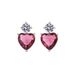 Live Streaming Style Light Luxury Colored Zircon Heart Earrings For Female Niche Exquisite Necklaces, Earrings, Jewelry_ipsvogv.com