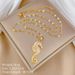 【 Titanium Steel 】 Small Seahorse Animal Light Luxury Temperament Gorgeous Full Diamond Necklace Women's Versatile_ipsvogv.com