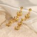 Women’s Jewelry Set Fashion Star Moon Stainless Steel Earrings Personality Trend Long Popular Gold Plated Pendant Earrings For Women_ipsvogv.com