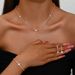 Fashion New Ins Niche Fashion Personality High End Sense All Match Claw Chain Necklace Earrings Bracelet Three Piece Set_ipsvogv.com