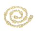 New Men And Women Hip Hop Necklace Inlaid Square Zircon Tennis Chain Gold And Silver Jewelry_ipsvogv.com