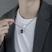 Nameplate Necklace For Men, Trendy And Versatile Design, Niche Fashion, Light Luxury, Men's Nameplate, Collarbone Chain,_ipsvogv.com