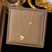 Paper Airplane Geometric Pentagonal Necklace Collarbone Titanium Steel Gold Women's Short Chain Jewelry_ipsvogv.com