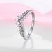 Recommends Pan's Same Style 925 Silver Diamond Platinum Rose Gold Shiny Princess Wish Ring Ring Female_ipsvogv.com