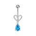 Women's Jewelry Stainless Steel Zircon Belly Button Ring Fashionable Personality Oil Drop Micro Inlaid Belly Button Ring Belly Button Nail_ipsvogv.com