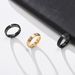 Men's Jewelry Rings Tungsten Steel Ring Black Tungsten Steel 5mm Black Gold Graduation Season Ring_ipsvogv.com