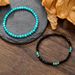 Bohemian Natural Stone Bead Bracelet Men's Hand Jewelry Versatile Elastic Bracelet Set_ipsvogv.com