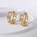 Cao Shifeng's Light Luxury Fashion French Gold Earrings, Female Temperament Goddess Style Earrings_ipsvogv.com