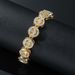 New Hip Hop Full Diamond Smiling Face Trendy and Cool Nightclub Bounce Decoration Men's Bracelet_ipsvogv.com