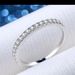 Single Row Diamond White Copper Ring - Minimalist Korean Style Jewelry For Women_ipsvogv.com