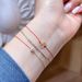 High Version Rose Gold French Gourd Red Rope Women's Diamond Inlaid Woven Bracelet, Zodiac Year_ipsvogv.com