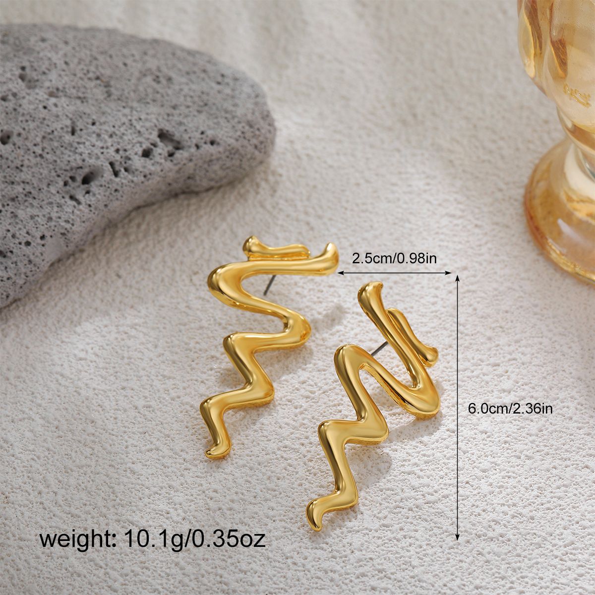 Women’s Jewelry Set Fashion Retro Earrings Gold Plated Flower Heart Starfish Bow Oversized Exaggerated Sun Earrings_ipsvogv.com