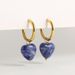 Women’s Jewelry Set Fashion New Fashion Simple Light Luxury Earrings Personality Earrings Jewelry Gold Natural Stone Love Pendant Earrings_ipsvogv.com