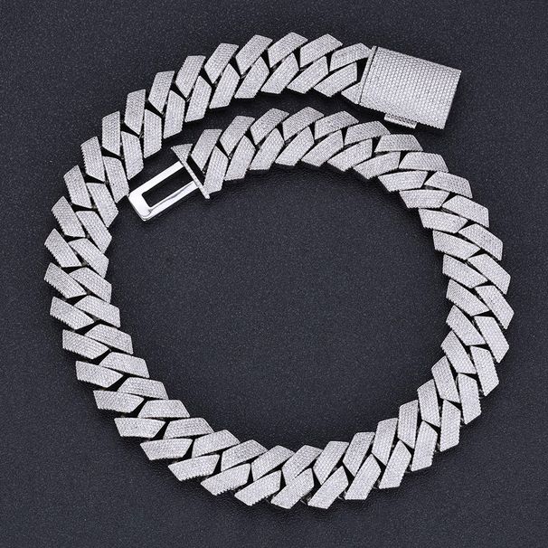 Men's Jewelry Hip Hop 26mm Six Row Zircon Diamond Cuban Chain Men's Necklace Trend Jewelry_ipsvogv.com