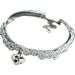 Silver Lace Double Layer Leather Cord Short Sweet Cool Girl Niche Choker High-end Sense Necklace_ipsvogv.com