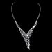 Luxury Bridal Jewelry Set - Sparkling Diamond Necklace & Earrings For Wedding (Water Drop Design)_ipsvogv.com