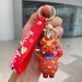 Christmas Keychain Christmas Tree Santa Claus Reindeer Snowman Soft Plastic Figurine Bag Pendant Small Gift_ipsvogv.com