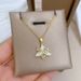 Drip 【 】 Oil Flower Light Luxury Charm Gorgeous Full Diamond Necklace Women's Versatile Clavicle Titanium Steel Chain 【 】 】 【 【 】_ipsvogv.com