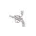 Hip Hop Studded Revolver Trendy Nightclub Pendant, Accessory Necklace, Personalized Full Diamond Cuban Chain_ipsvogv.com