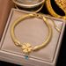 Hot Selling Titanium Steel Snake Bone Chain, Love Blue Eye Bracelet Series, Gold Non Fading Jewelry For Women_ipsvogv.com