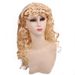 Children's Day Halloween Christmas girl performance cos princess golden hair braided long curly hair_ipsvogv.com