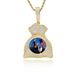 Unisex Hip Hop Photo Pendant Copper Inlaid Zircon Purse Shape Photo Frame Necklace Personality Chain Creative DIY Necklace_ipsvogv.com